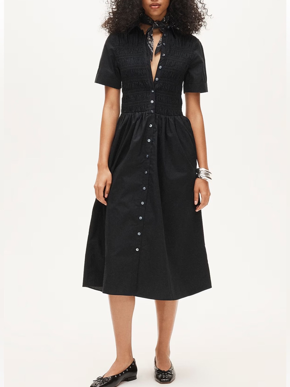 NWT J. Crew Elsie Shirt-Dress in Cotton Poplin - M